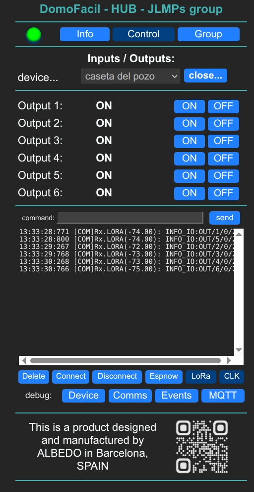 DFMR-HUB answers from device